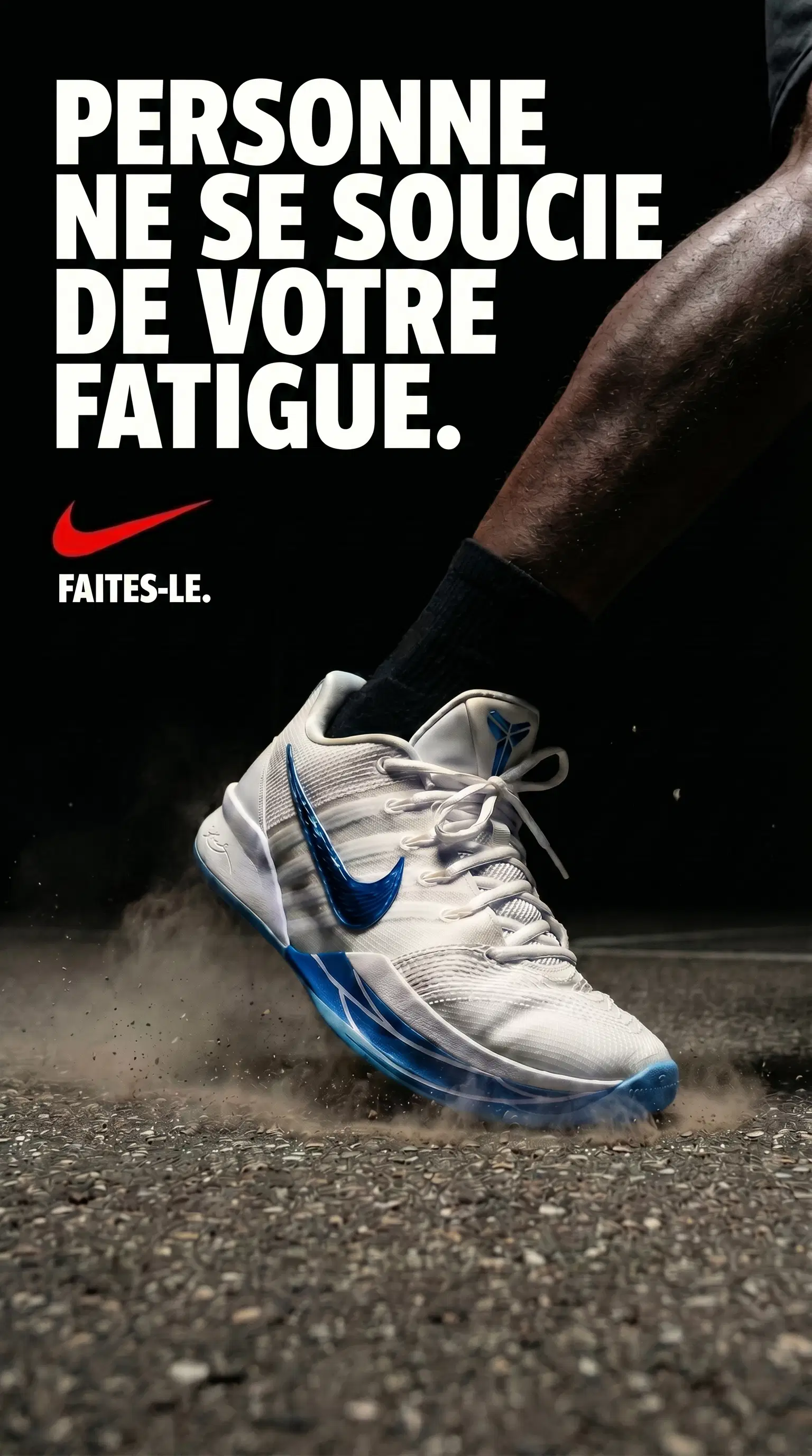 Same ad creative localized in French