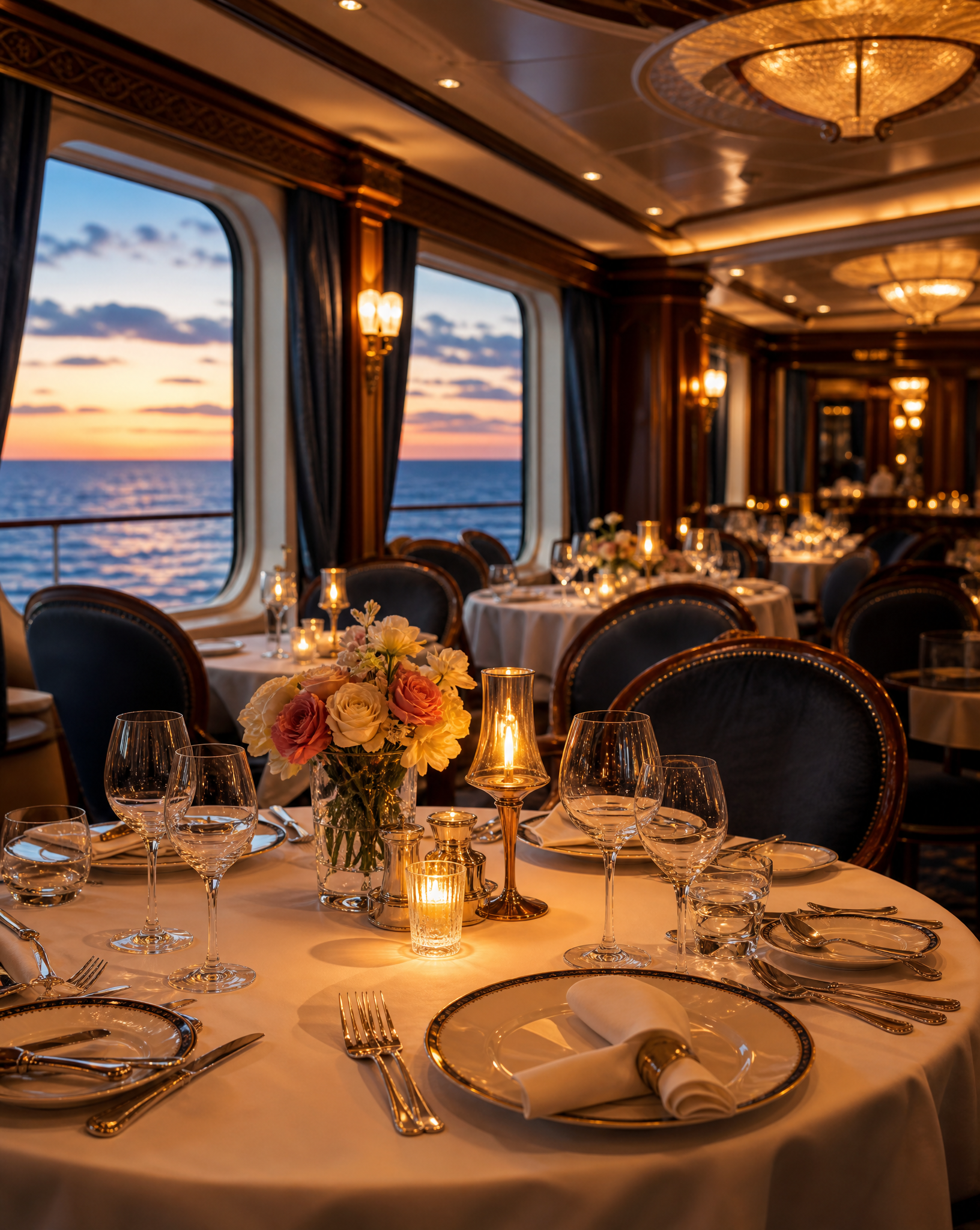 Elegant evenings at sea